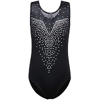 Tenue De Gymnastique Fille Pailletée - Justaucorps Manches Longues + Short + Bandeau - Taille 6 à 16 Ans (90% Polyester, 10% élasthanne)