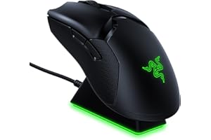 ‎RAZER Razer Viper Ultimate Hyperspeed Lightest Wireless Gaming Mouse & RGB Charging Dock: Schnellster Switch - 20K DPI Optischer Sensor - Chroma Lighting - 8 programmierbare Tasten - 70h Akku