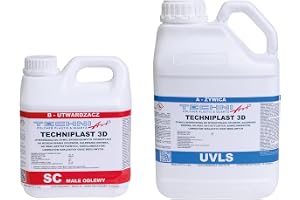 Tvåkomponents epoxiharts, kristallklar, upp till 2 cm i ett lager, stark UV-beständighet, luktfri, bra ventilation, ljusstabilisator HALS TECHNIPLAST 3D UVLS