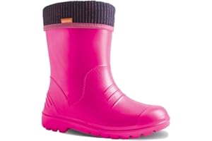 demar. Feather-light children's EVA rubber boots, lined, dinosaur