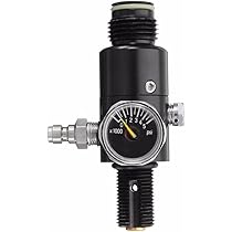 Edelstahl Lufttank Regler 0-2800psi - Für HPA Tanks Mit 5/8-18UNF Oder M18x1.5 Gewinde