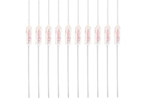 FAFEICY 10 Sztuk Bezpiecznik Termiczny TF 10A 250V 192°C - Ochrona Obwodu, Cięcie Metalowej Powłoki, Bezpiecznik Temperatury 72-250°C