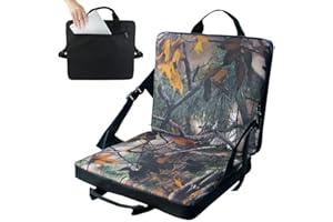 BTSEURY Camping Gepolsterter Bodenstuhl Tragbar Klappbar Wasserdicht Outdoor Angeln Sitzkissen Stadion Sitze für Bleicher Stadion Stuhl mit Rückenstütze