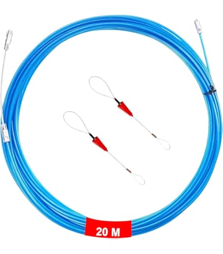 Intrekspiraal, 30 m, 4 mm diameter, kabelintrekhulp