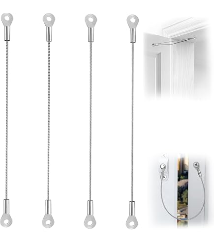 PATIKIL 2-Pack Door Chain – 8.7″ Alloy Steel Security Chain For Doors, Windows, And Cabinets (White)
