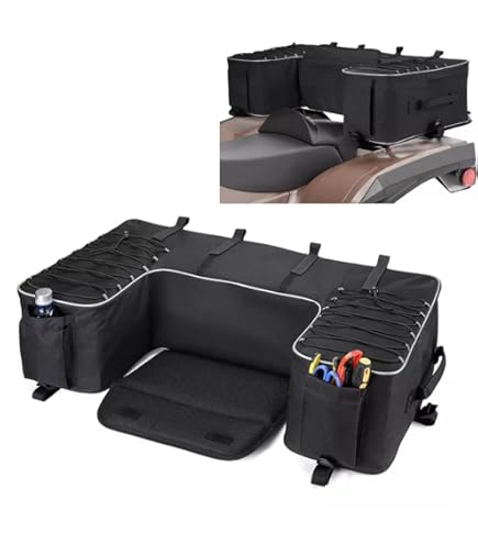 Borsa ATV QLS Posteriore 93x27x43cm - Cordura600 Impermeabile, 8 Cinture, Multitasche - Foto 12