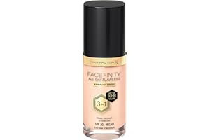 Max Factor Facefinity 3-in-1 All Day Flawless Liquid Foundation, SPF 20 - 10 Fair Porcelain, 30 ml