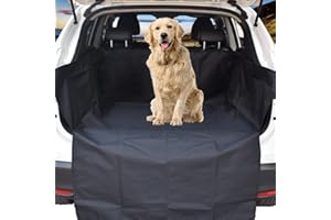 WeFine Car Boot Liner for Dogs Universal Waterproof Car Boot Cover with Bumper Flap Fits Cars, 4x4, Estate, Trucks, Hatchback, SUV