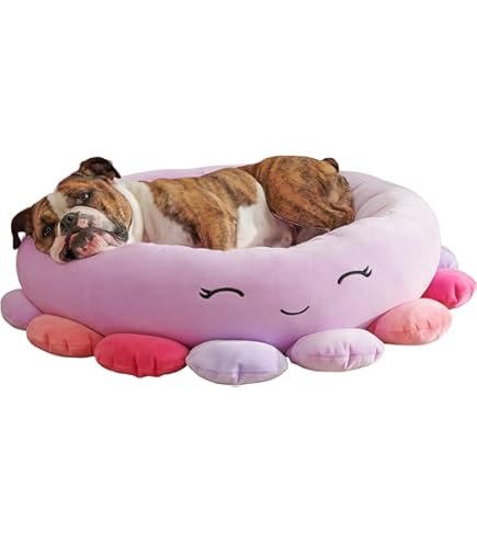 Squishmallows Official 24 Beula Octopus Pet Bed - Medium Ultrasoft Official Plush Pet Bed, Purple