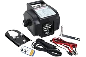 BERGER + SCHRÖTER GMBH Berger & Schröter - Verricello Radio, 12 Volt, Forza di trazione 1361/2722 kg, con puleggia, 2 telecomandi