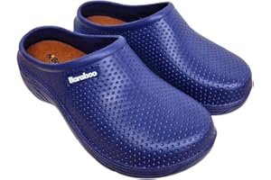 BARABOO Womens Garden Clogs Slip On WP Wide Fit Ladies Comfort Shoes Removable Insole Farm Nurse Camping Summer