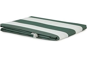 CARILLO Tenda da sole con anelli 150x250 cm per esterno Righe art. Sophia M892 VERDE