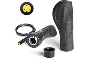 E-Mangue Poignée accélérateur à Demi-Torsion pour BAFANG, Half Twist Throttle pour BAFANG BBS01B BBS02B BBS HD Mid Motors E-Bike Throttle Kits de Conversion Accessoires