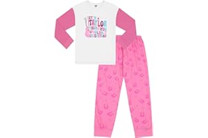 THEPYJAMAFACTORY Girls It's a Taylor Thing, You Wouldn't Understand Pink White Long Pyjamas