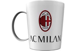 ILS I LOVE SHOPPING Tazza Ufficiale Bicchiere in plastica 360ml per Microonde con manico Tifoso colazione BPA-free Made in Italy - MILAN