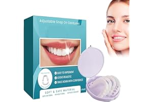 UTAPOSSIN Remplissage temporaire des dents – Solution Rapide pour un Sourire Parfait | Prothèses Réglables à Clipser et Dentier Provisoire pour une Apparence Naturelle et un Confort Optimal