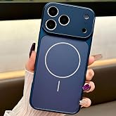 İPhone 15 Pro Max ile Uyumlu 17 Pro Max G&ouml;r&uuml;n&uuml;ml&uuml; Magsafe Destekli Kablosuz Şarj &Ouml;zellikli Kamera Lens Korumalı Şık Metal G&ouml;r