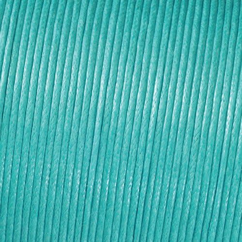 Kumihimo Cord cotton waxed ø 1 mm / 6 m light turquoise, 1 size