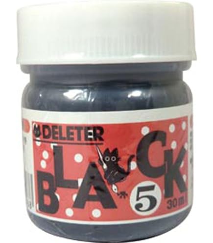 Deleter Manga Comic Ink BLACK4 - Encre Noire Intense Pour Dessin Manga, Tube Précis (Harajuku Edition)