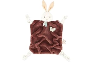KALOO - Plume - Doudou Lapin Cannelle 26 cm - Doudou Bébé Ultra-Doux - Développe Le Toucher - Belle Boîte Cadeau Personnalisable - Dès la Naissance, K214005