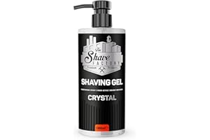 ‎THE SHAVE FACTORY The Shave Factory Shaving Gel - Perfect Shaving Experience, Moisture, Protection and Comfort for Men - Premium Shaving Gel for an Ultra Smooth and Refreshing Shaving (Crystal, 1000 ml)