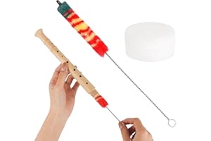 YOFAPA flötenputzer blockflöte Wischer für Sopranblockflöte Flötenwischer mit Korkfett für Sopran Blockflöten,Flöten Zubehör, Flötenreiniger, Cork Grease, Korkenfett, Reinigungsset für Flöten