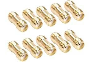 TengKo SMA żeńskie do SMA żeńskie złącze wtykowe RF adapter koncentryczny pozłacany adapter (10 szt.)