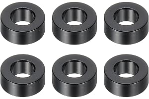 PATIKIL M6 aluminiumdistanser, 6 st metalldistanser aluminium 6,2 mm ID x 12 mm OD x 5 mm L aluminium distansskruv avstängnin