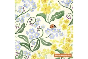 IHR Ideal Home Range - Paper Napkins Forget ME NOT and Primrose cr. 20 pc. Lunch Napkins