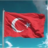Turkish Flag 150x225 Cm Alpaca Fabric