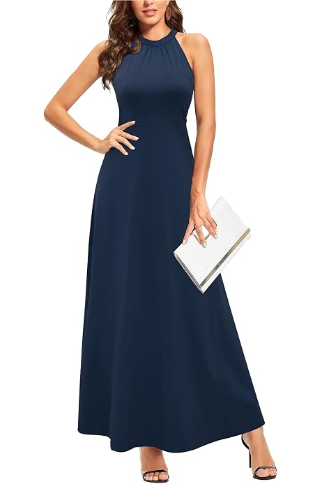 Robe Soirée Longue Vila - Dos Nu Sans Manches En Polyester Recyclé