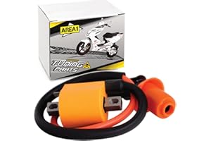 ‎AREA1 Area1 Motorroller Tuning/Racing 1Pin Zündspule + Zündkerzenstecker. Kompatibel mit Aerox Jog Neos, Explorer Race GT Luxxon Rivero