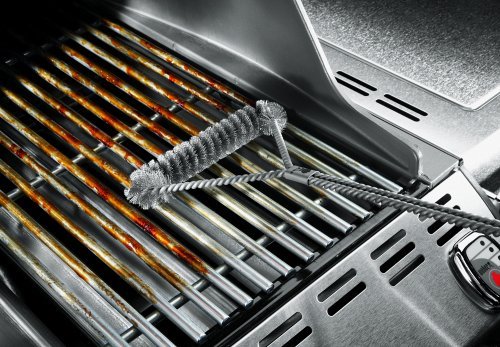 Weber 6493 3-seitige Grillbürste mit Edelstahlborsten, 53 cm - 6