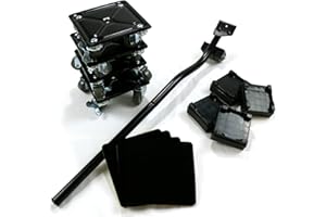 DDUANOO Sollevatore Mobili, Ruota del Piede Freno Rotante a 360° con Carico Massimo di 1800Kg