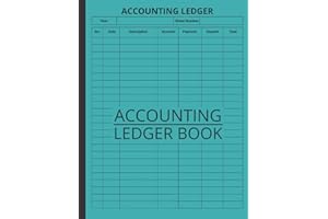 Accounting Ledger Book: Simple Accounting Ledger for Bookkeeping and Small Business | Income Expense Account Recorder & Tracker logbook | Income Expense Account Notebook