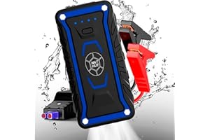 LAUSON ARRANCADOR DE BATERÍAS DE COCHE JUMP STARTER 13.000mAh 12V 500A LINTERNA LED PUERTOS USB