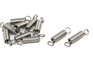 sourcingmap 0,3 mm x 3 mm x 15 mm 304 rostfritt stål spänningsfjädrar silverton 10 st