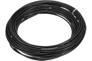 PATIKIL Kit Riparazione Vimini Rotondo Sintetico Rattan Plastica Intrecciata Sostituzione Fai da te Set per Mobili Giardino Patio Rattan Sedia Divano Nero