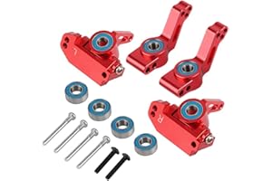 TECKEEN Alluminio Anteriore Sterzo Assale Posteriore C-Hub Mount per Traxxas Slash 2WD 1/10 Upgrade