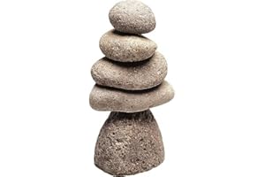 Ancient Graffiti 817 Medium 5-Stone Natural River Cairn - Multi-Colour