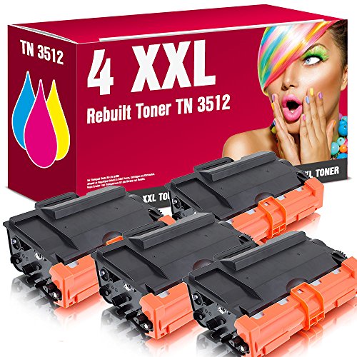 Kompatible Toner TN-3512 für Brother DCP-L5500DN DCP-L6600DW HL-L5000D HL-L5100DN HL-L5100DNT HL-L5100 HL-L5200DW HL-L5200DWT HL-L5200 HL-L6250DN HL-L6300DW HL-L6300DWT HL-L6300 HL-L6400DW HL-L6400DWT HL-L6400DWTT HL-L6400 MFC-L5700DN MFC-L5700 MFC-L5750DW MFC-L6800DW MFC-L6800DWT MFC-L6800 MFC-L6900DW MFC-L6900DWT MFC-L6900 ms-point® (4er Sparset) Seitenleistung:12.000 Seiten (5%)