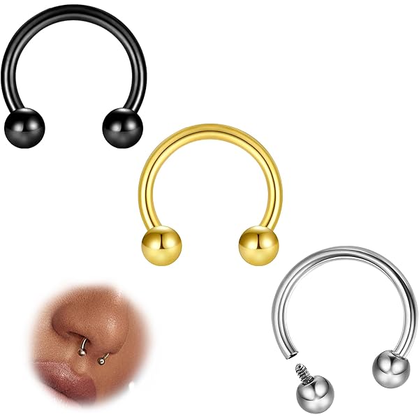 Anneaux Piercing ZS En Titane ASTM F136 - Pour Cartilage, Nez, Lèvres - Cerceaux 16G/18G/20G - Diamètre 6-14mm - Hypoallergénique