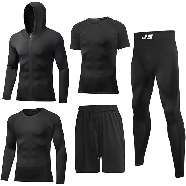 SANANG Ensemble Compression Homme T-Shirt Et Pantalon Sport Séchage Rapide - Running Baseball Fitness
