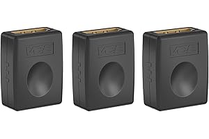 VCE Coupleur HDMI Femelle Femelle 4K, Rallonge HDMI Connecteur 2.0, Adaptateur Extenseur Plaqué Or Support 3D @60Hz HDR Arc Compatible avec Moniteur, PC, PS5, Xbox, DVD de 3