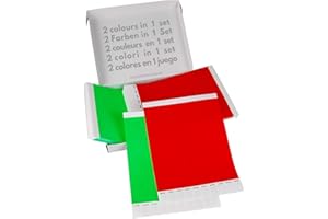 TESTEL Doppio Pacchetto! GA Event Solutions Braccialetti di identificazione Tyvek, Verde + Rosso, 500+500 pezzi