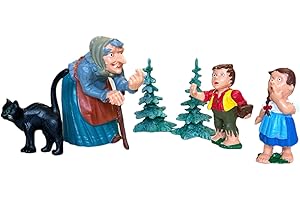 Sparfroh Hexe Hänsel Gretel 2 Bäume Märchenset Figuren