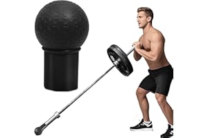 SUQ Landmine Attachment Convient pour les barres olympiques de 2" (5,1 cm) Rotation à 360° En caoutchouc Robuste et facile à utiliser Pour Press Row, Rotation, Split Squat, Deadlift Bar