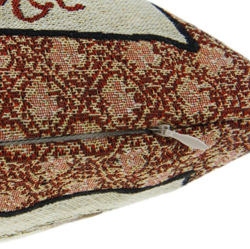 Greenery Kissenhülle Kissenbezug aus Baumwolle und Polyester Sitzkissen Rückkissen Pillow Case Cover Sofa Zier Deko Kissen Bezug Hülle (45cm x 45cm) - 3