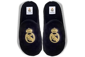 MARPEN SLIPPERS Zapatillas de casa Real Madrid CF Oficiales Temporada 25/26 para Hombre o Mujer, Suela Caucho Diseño Fútbol