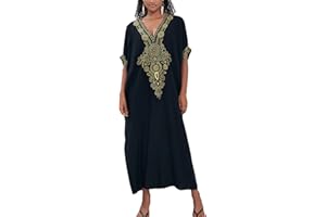 L-Peach Ropa de Dormir Caftán para Mujer Kimono Bikini Cover Ups Vestido de Playa Pareos Batas